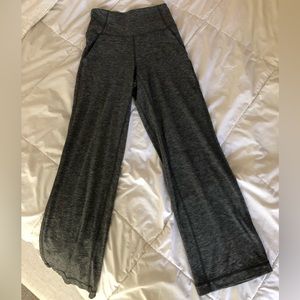 Lululemon Align High Rise Wide Leg Pant 29” Heathered Graphite Grey Size 4